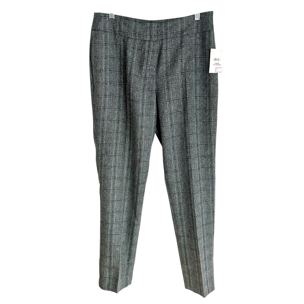Nipon Boutique NWT Gray Green Multi Glen Plaid Check Pants Size 6